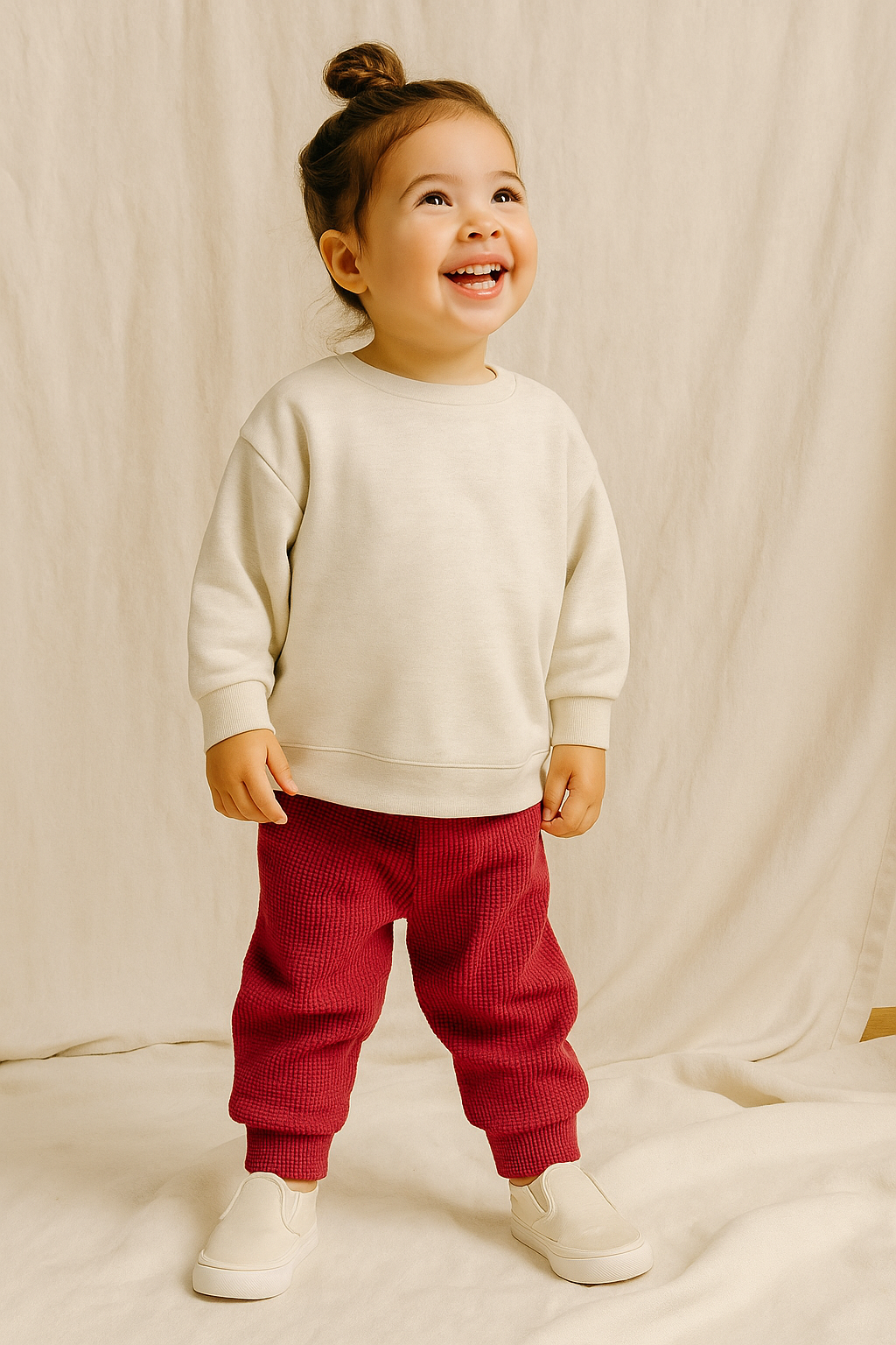 Organic Cotton Waffle Joggers