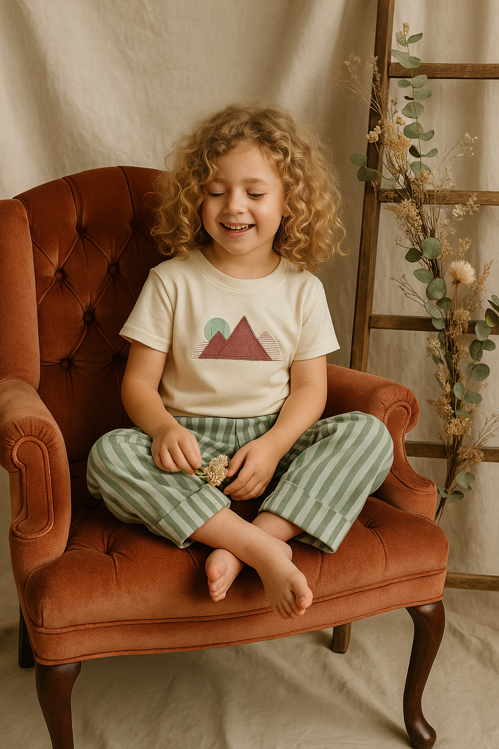 Grow-With-Me Caterpillar Pants | Adjustable Cotton Toddler Pants